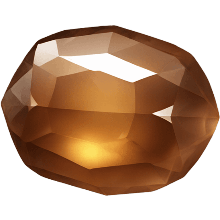 Brown crystal in capsule or bag emoji