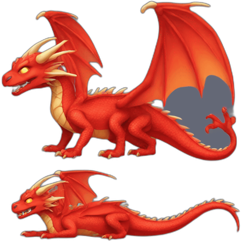 red dragon sleeping emoji