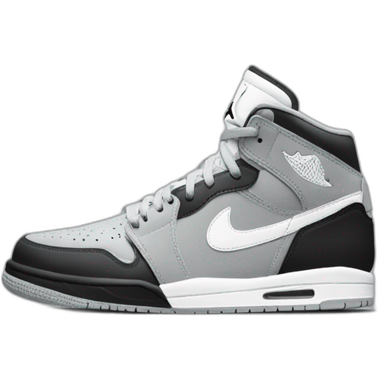 grey white black nike air Jordan shoes emoji