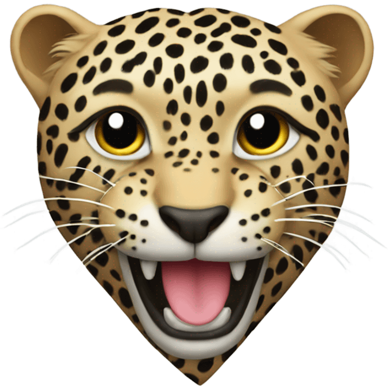 Leopard heart  emoji