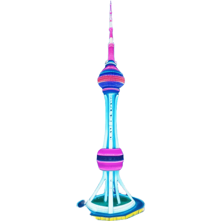 N Seoul Tower – Cinematic Realistic N Seoul Tower, depicted as a sleek modern tower illuminated against a vibrant cityscape at night, with reflective glass and dynamic neon lighting, rendered with intricate architectural detail and a futuristic urban glow. emoji