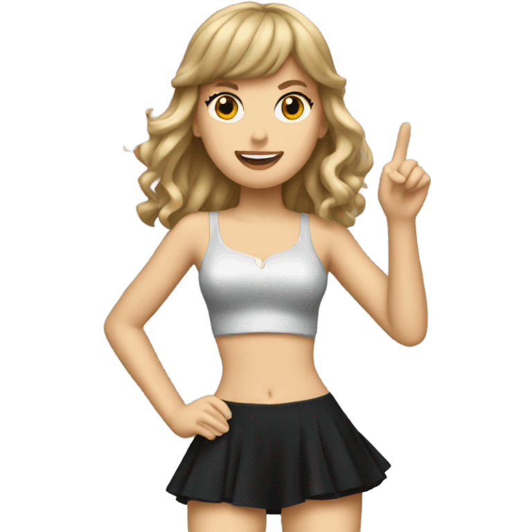 Taylor swift on a stage emoji