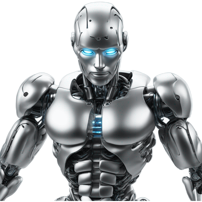 robot with 6 pack emoji