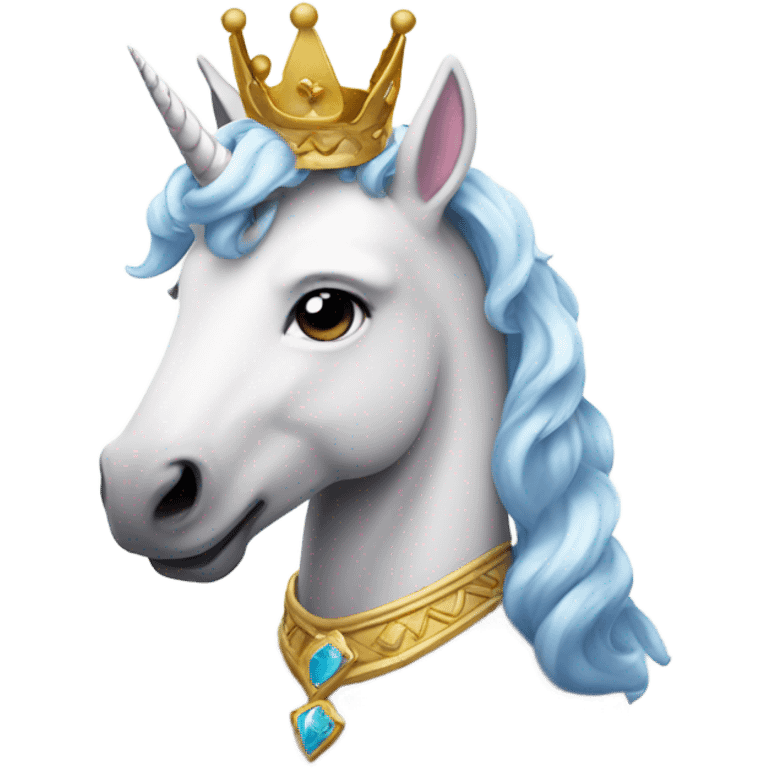 unicorn with a crown emoji