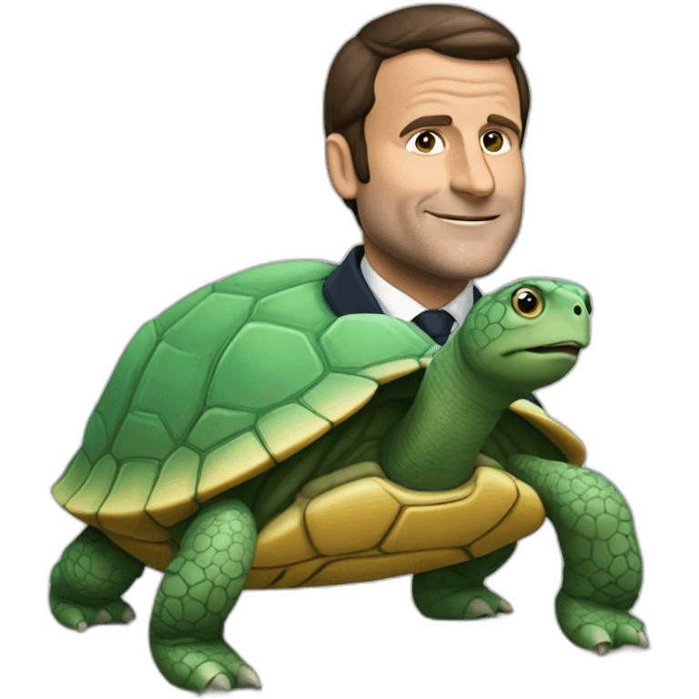 Macron dos de tortue emoji