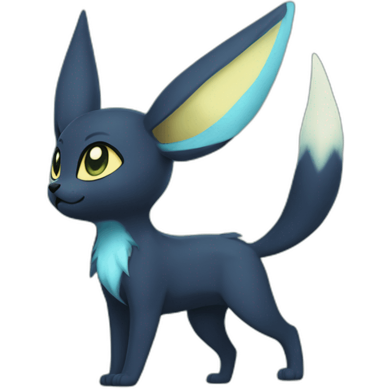 Umbreon and Glaceon fuze emoji