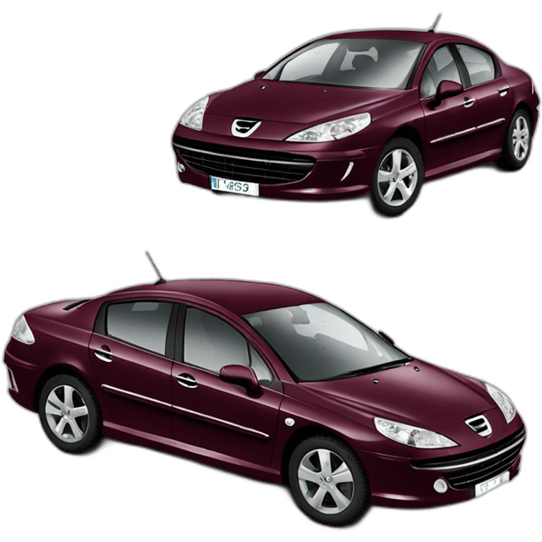 Peugeot 407 couleur bordeaux emoji