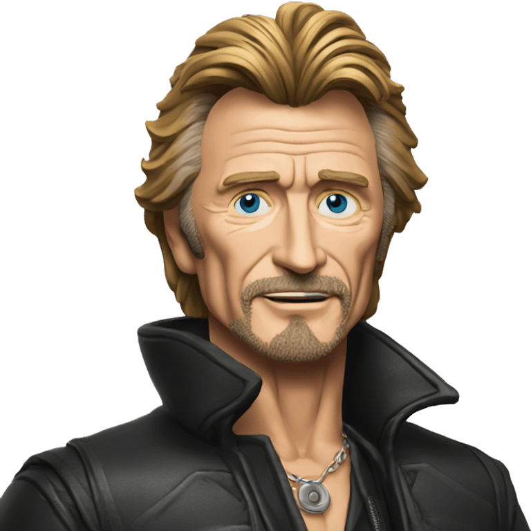 Johnny halliday déguisé en père Noël  emoji