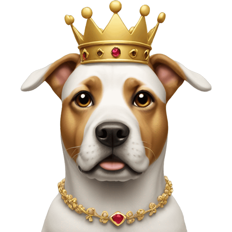 Dog wearing a crown emoji