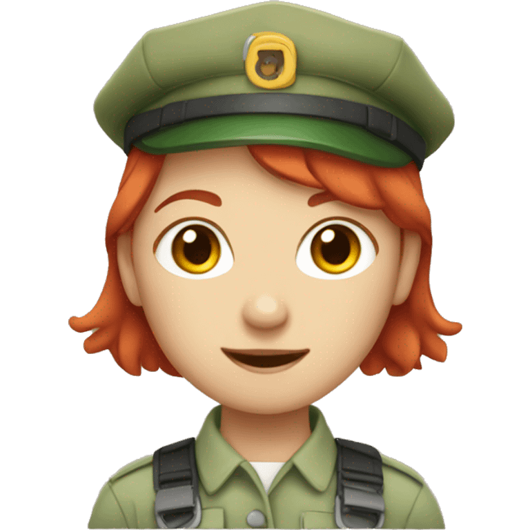 girl with red hair who is a zookeeper  emoji