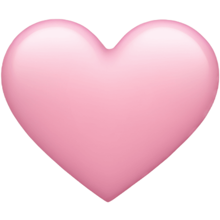 Light pink heart emoji