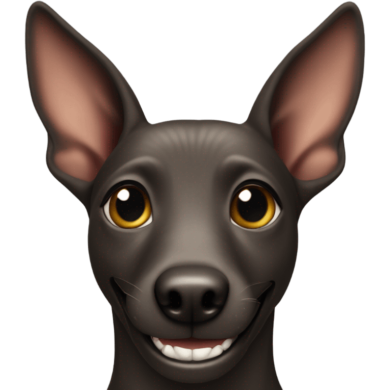 Xoloitzcuintle smiling emoji