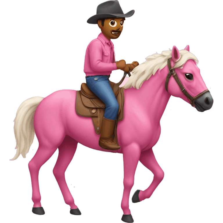 pink bronco emoji