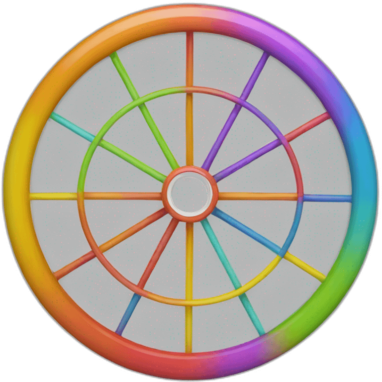 Roue multicolore emoji