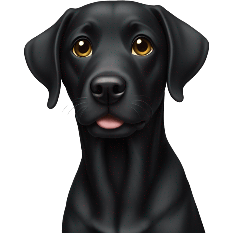 black lab  emoji