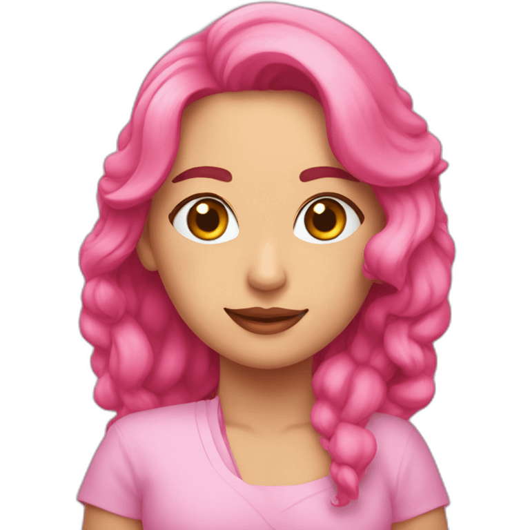 Pembe kurbağa emoji