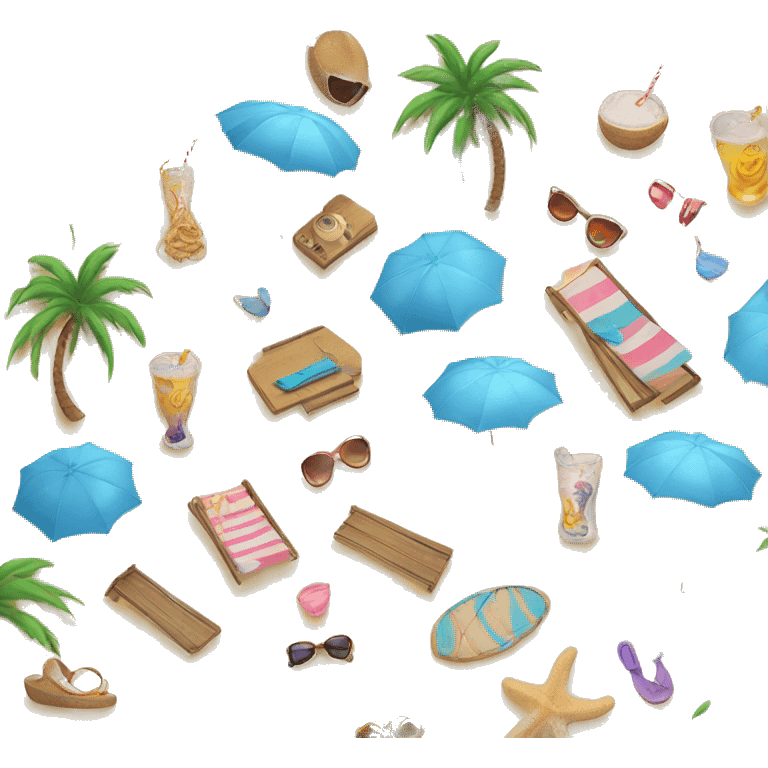 aesthetic beach emoji emoji