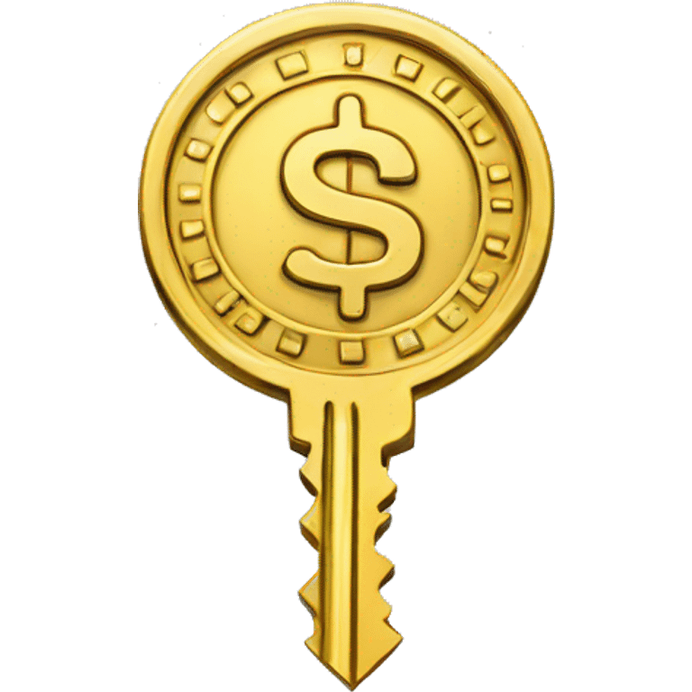 coin sign key emoji