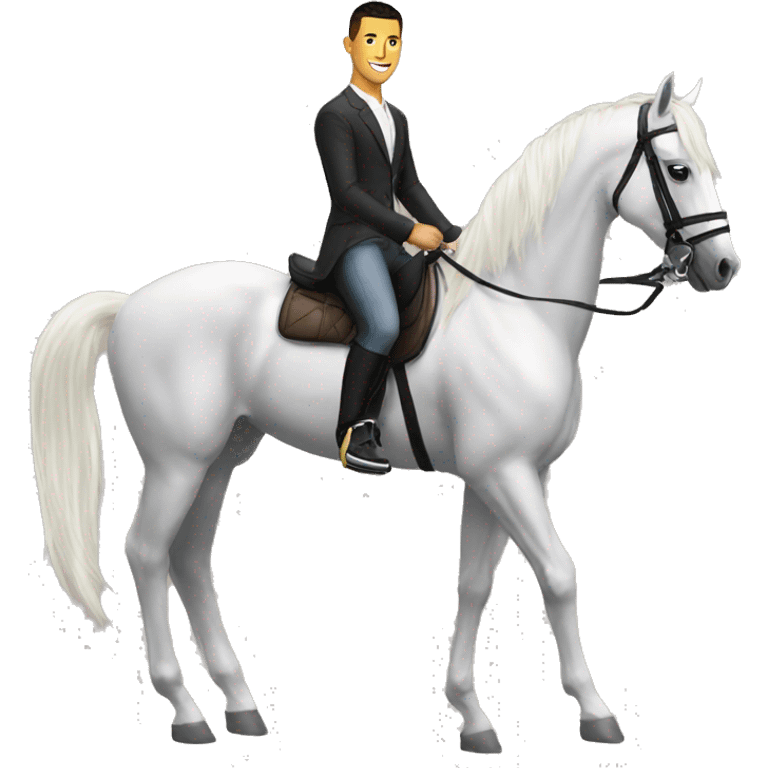 Ronaldo à cheval  emoji