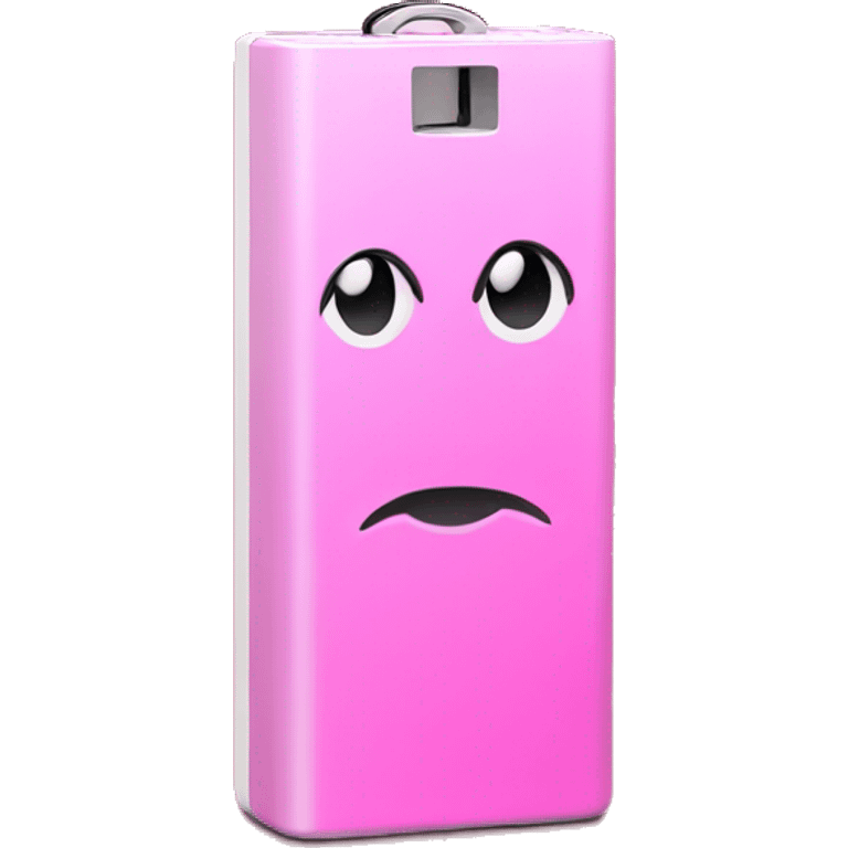 Pink portable charger  emoji