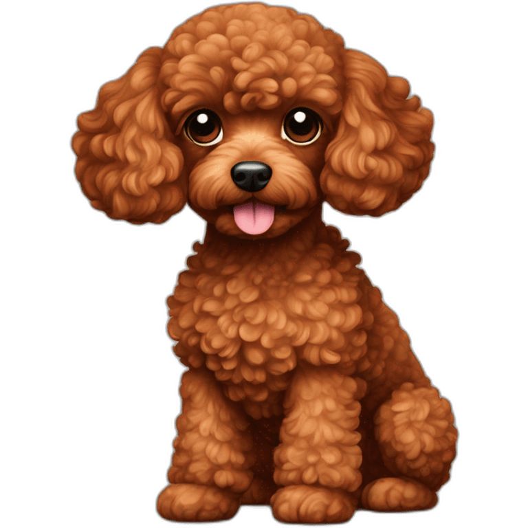 red toy-poodle emoji