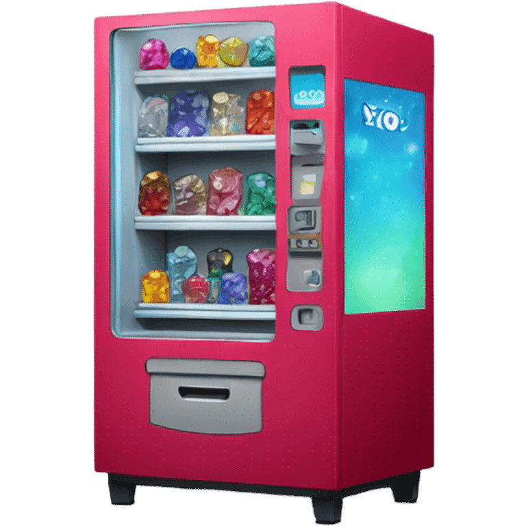 vending machine with gemstones emoji