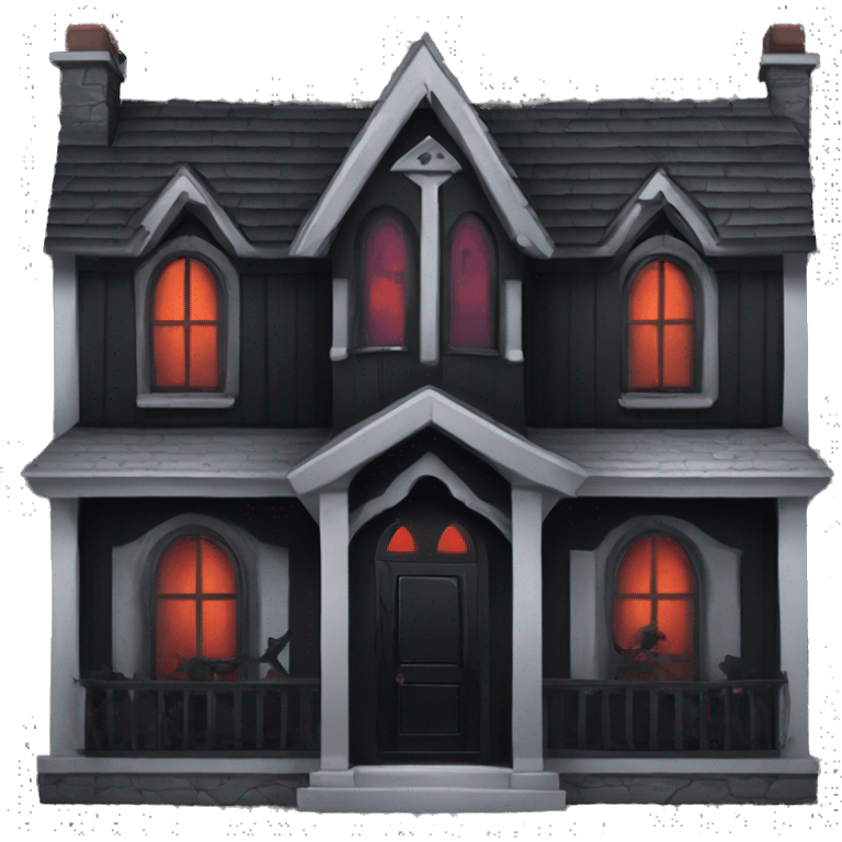 Goth vampire house black emoji