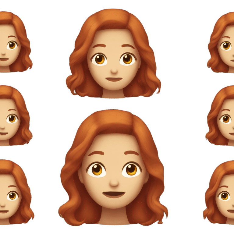 Red headed woman with long hair with hands held in “I don’t know”  emoji