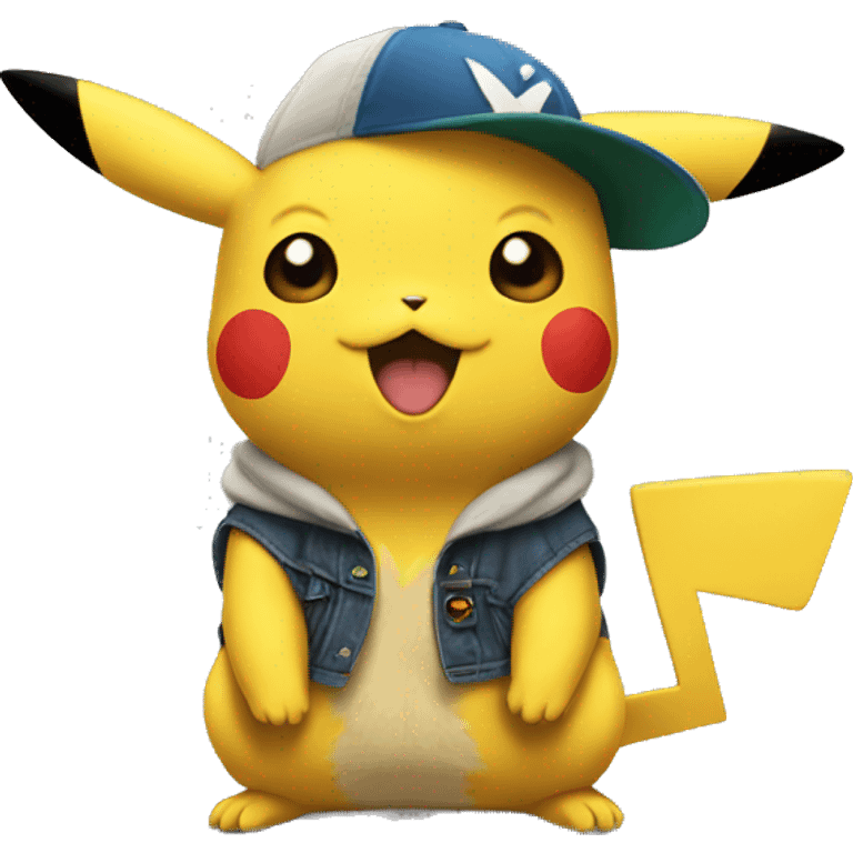 Pikachu with newport emoji