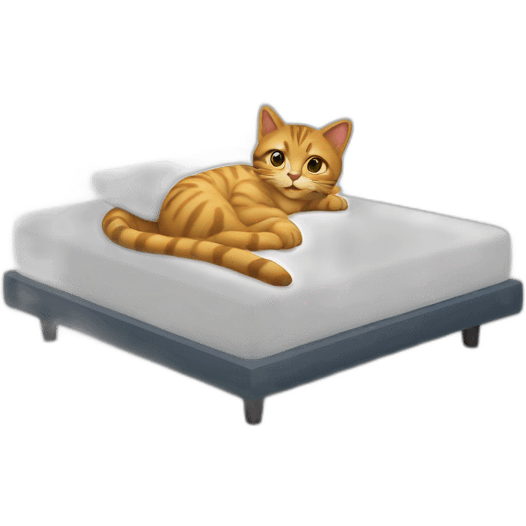 Chat sur lit emoji