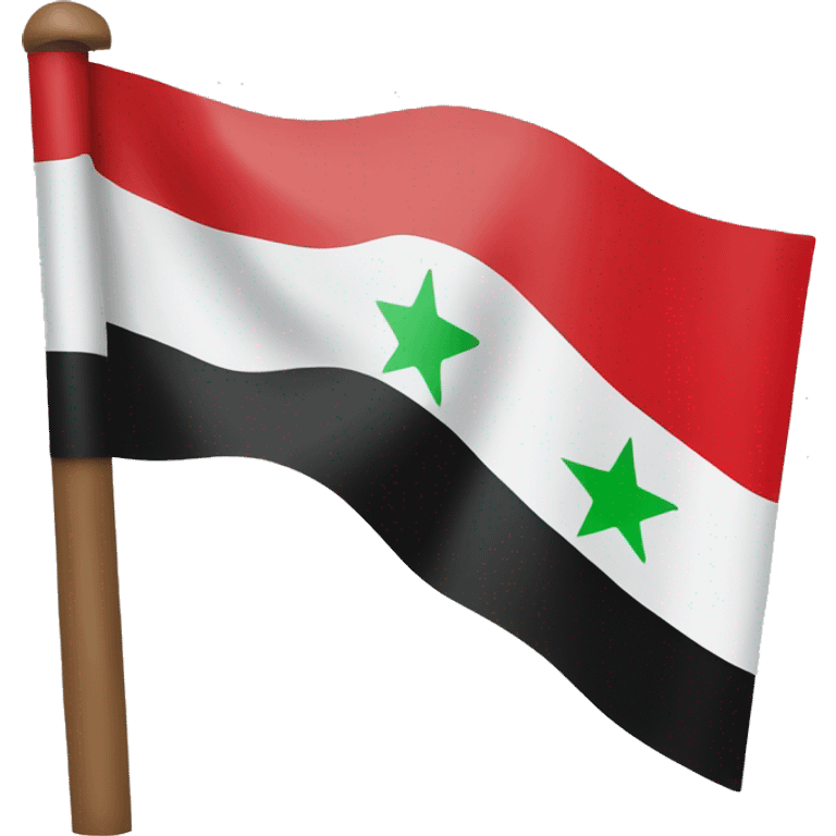 Syrian rebel flag emoji