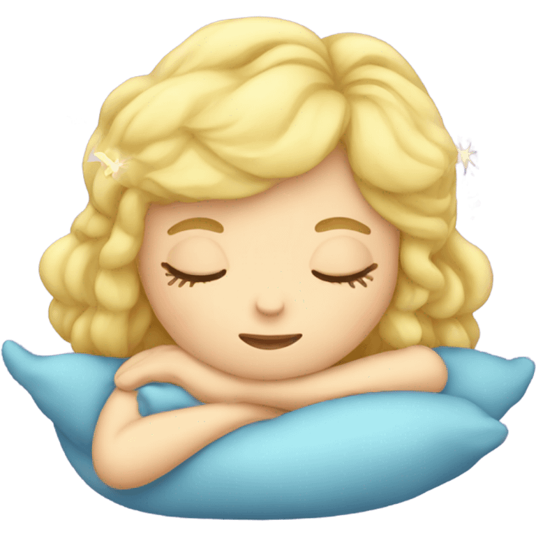 Blond fairy sleeping  emoji