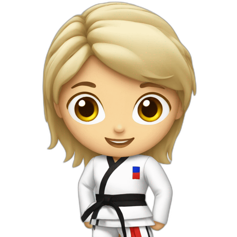 Taekwondo girl emoji