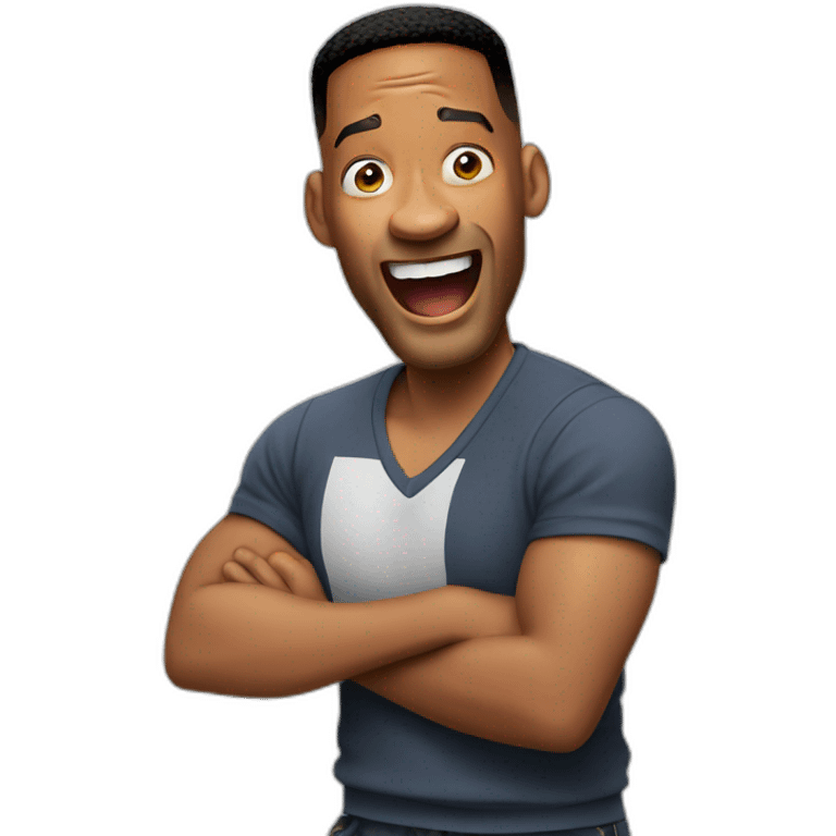 Happy shocked will smith emoji