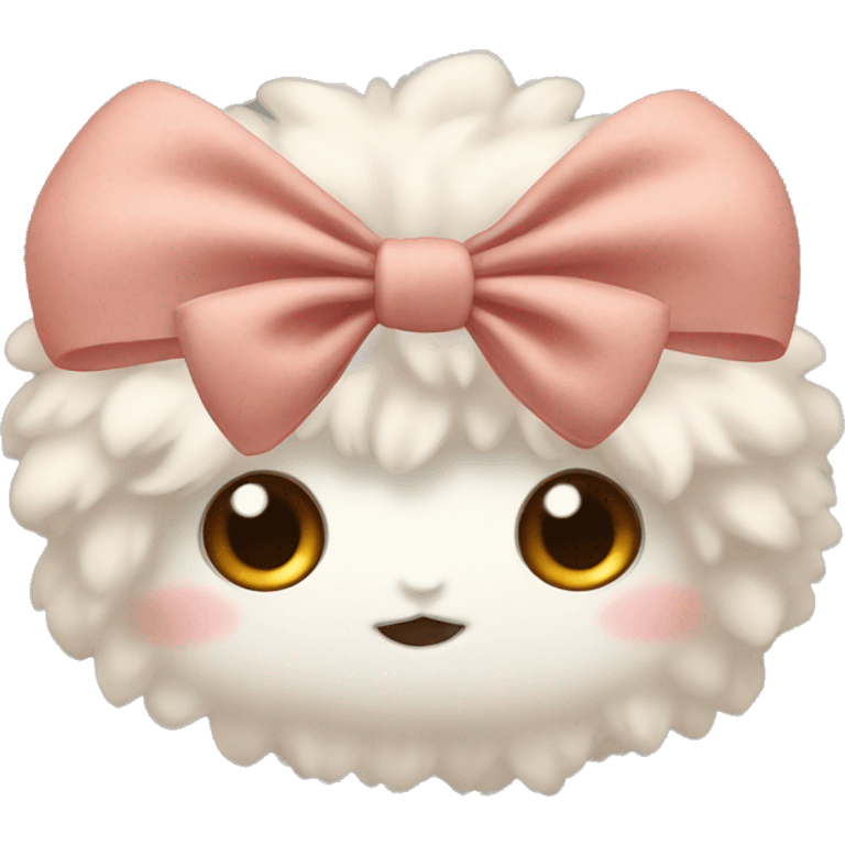 Cute fluffy bow emoji