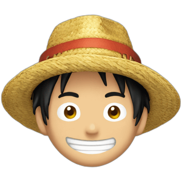 Luffy chapeau de paille emoji