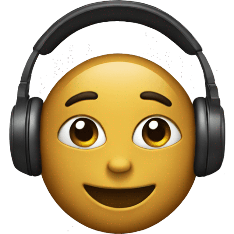 emoji with headphones emoji