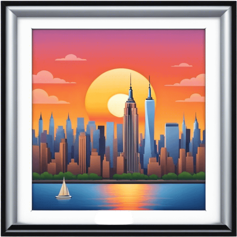 new york city sunset  emoji