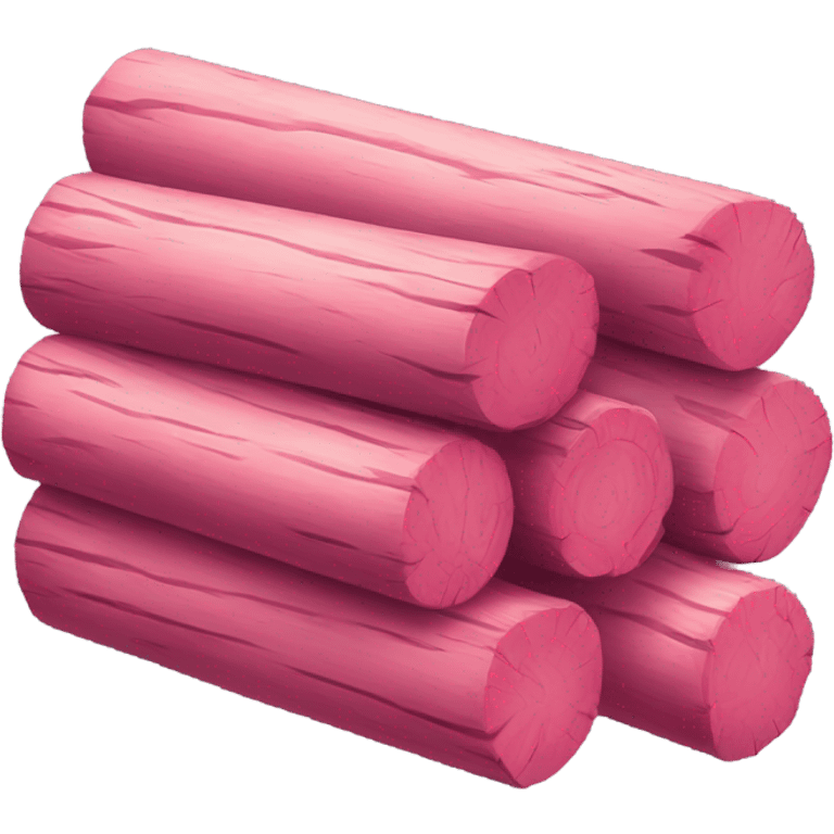 Pink logs  emoji