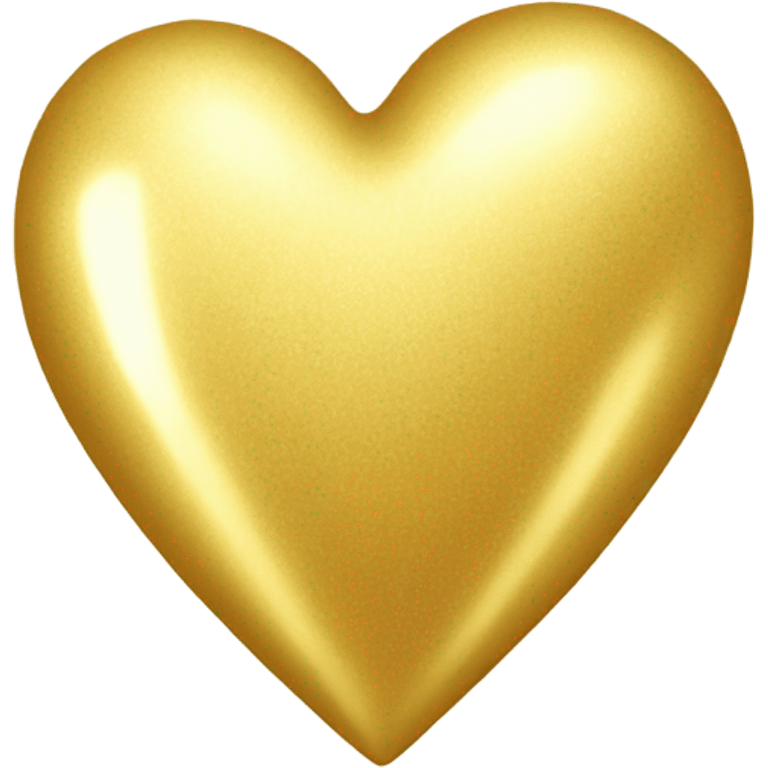 shiny gold heart emoji