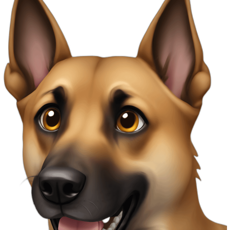 malinois dog scream emoji