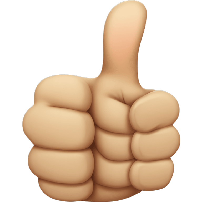  thumbs up finger not lifted emoji