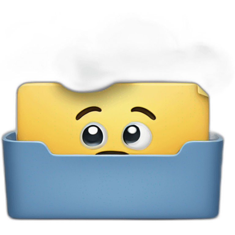 Cloud storage emoji