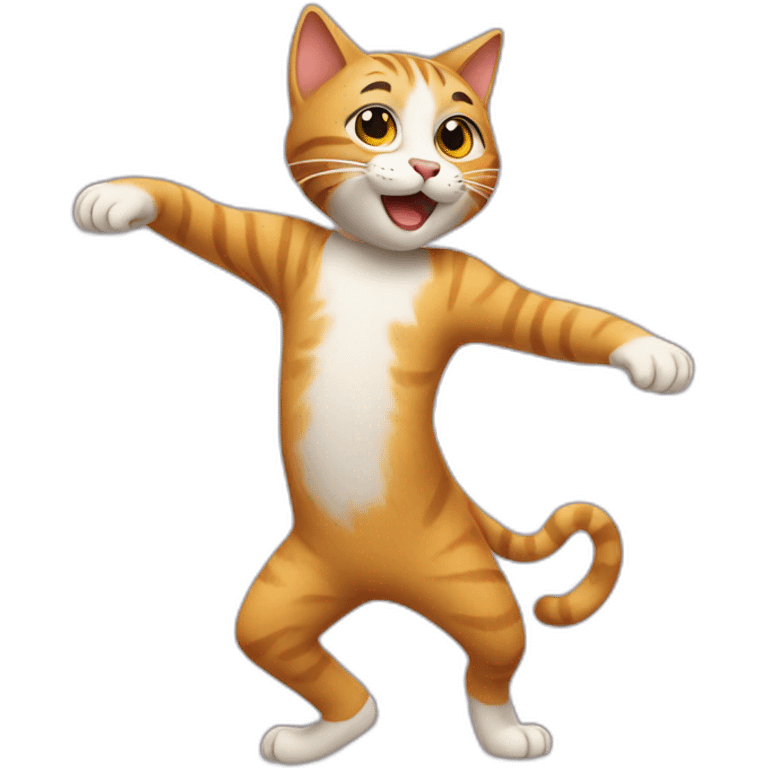 A cat dancing emoji