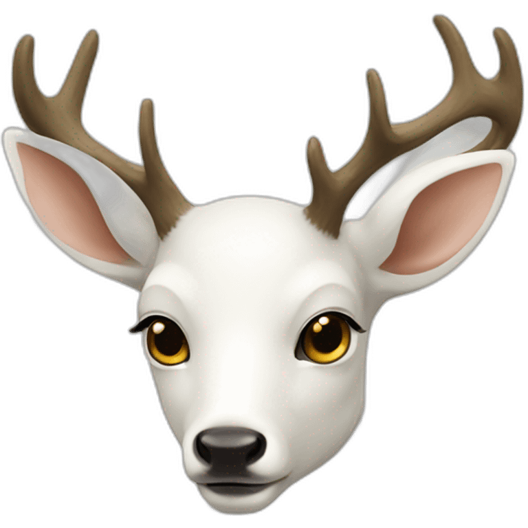 Real white deer emoji