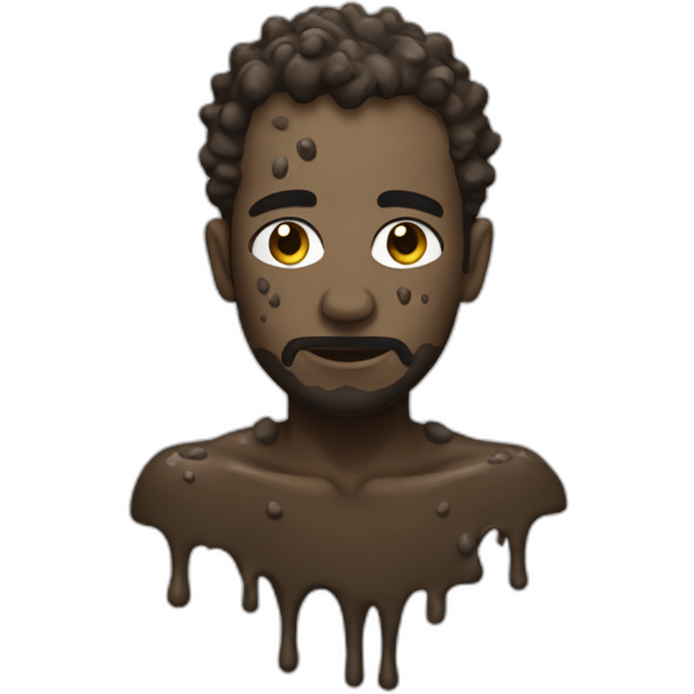 Abraham linkin covered in mud emoji