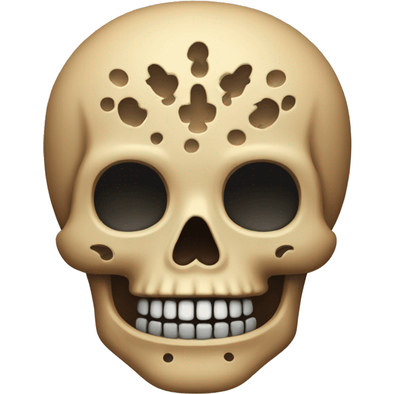 calavera con huesos  emoji