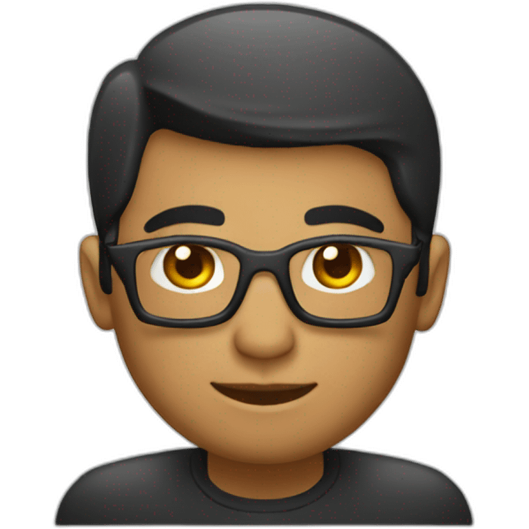 Java developer working on a thinkpad emoji