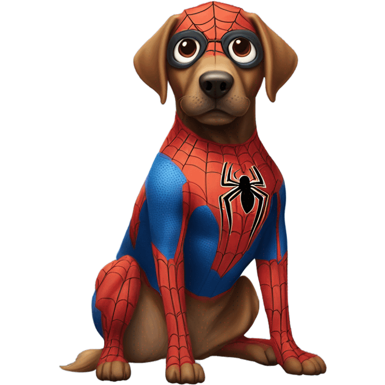 DOG in full SPIDER MAN emoji