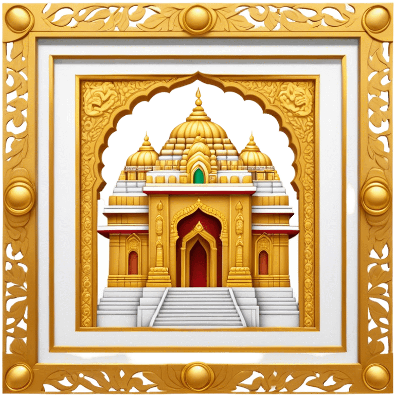 Tirupati Balaji Temple Landmark Emoji – Showcasing the temple’s golden entrance and intricate carvings. emoji